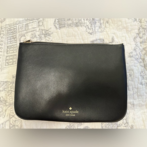 Kate Spade Meow Cat Large Zip Pouch nwt - Picture 2 of 6